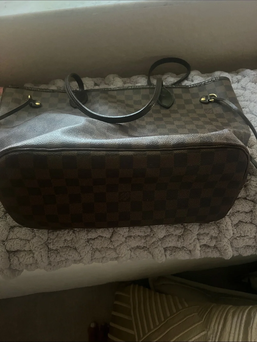 Louis Vuitton Red Striped Interior Tote - Picture 4 of 8